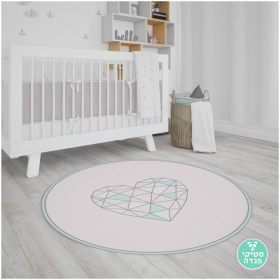 שטיח לחדר ילדים – לב משולשים