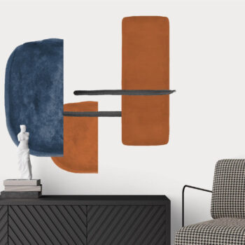 מדבקות אמנות מודרנית עכשווית לסלון