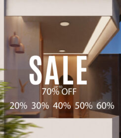 מדבקות לחלונות ראווה